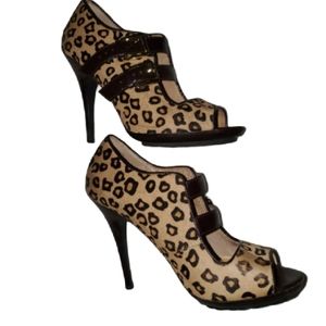 Michael Kors Leopard Print Heels Size 7.5M